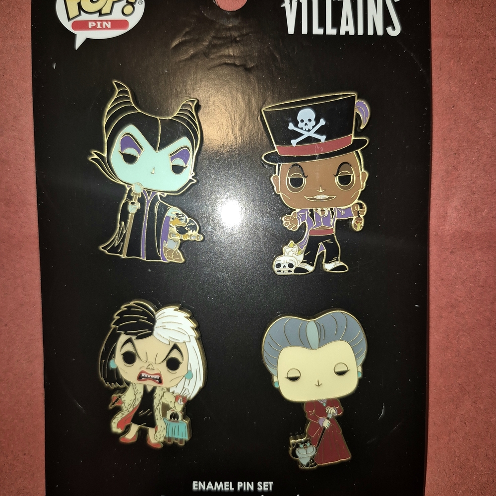 Funko Pop Villains Enamel Pin Set-Brand New!